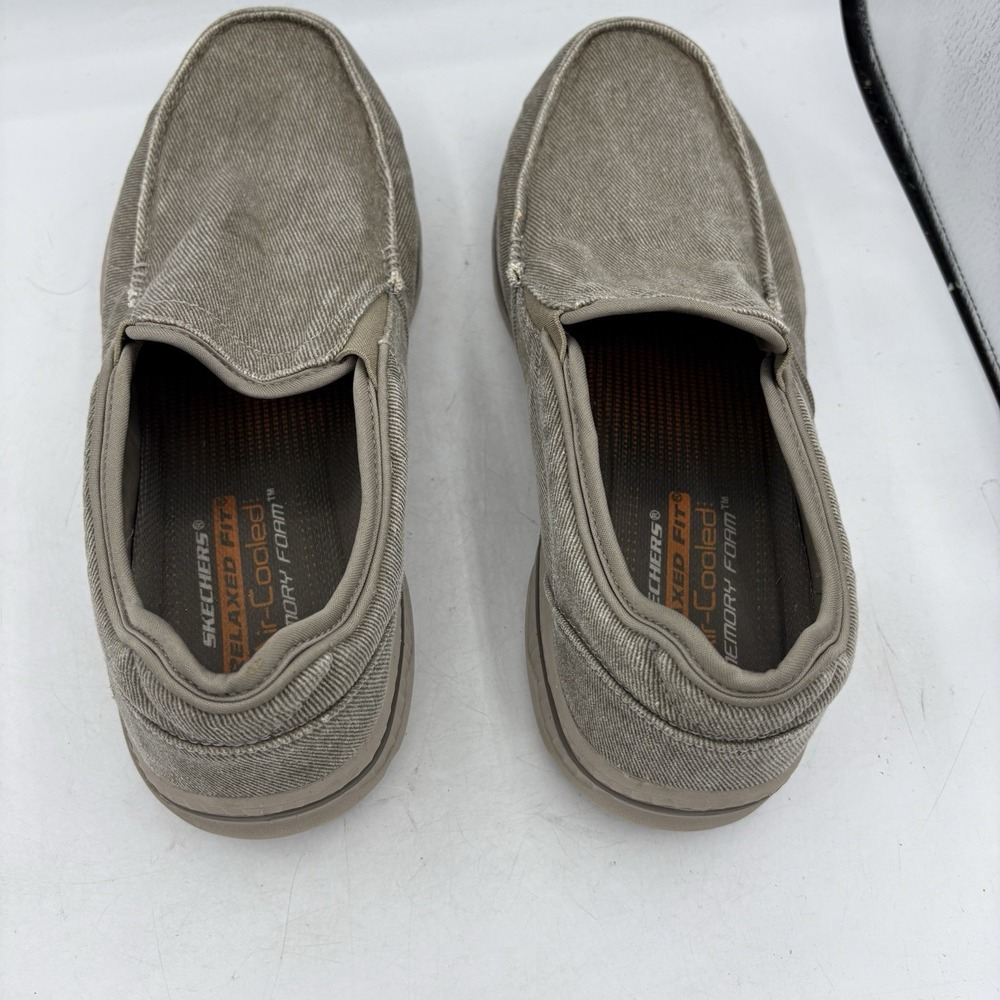 Skechers Shoes Mens Size 12 Relaxed Fit Creston Moseco Slip On Taupe - Picture 7 of 10